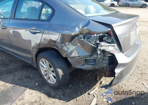 2012 Honda Civic Ex from USA, damaged, VIN 19XFB2F89CE353457